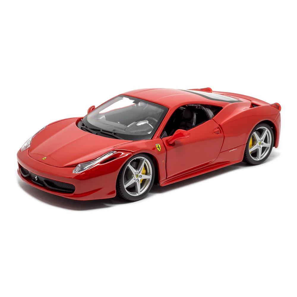 Ferrari 458 Italia em Escala 1/24 (Fundido em Liga de Metal)